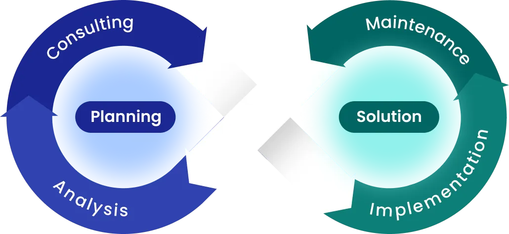 Planning Analysis Solution Maintenance サイクル図